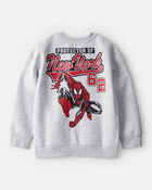 Boys &copy;Marvel Spider-Man Pullover Sweatshirt - Grey, image 2 of 4 slides
