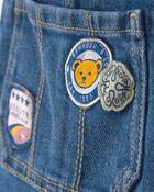 Toddler Girl Denim Overalls - Medium Wash, image 4 of 6 slides