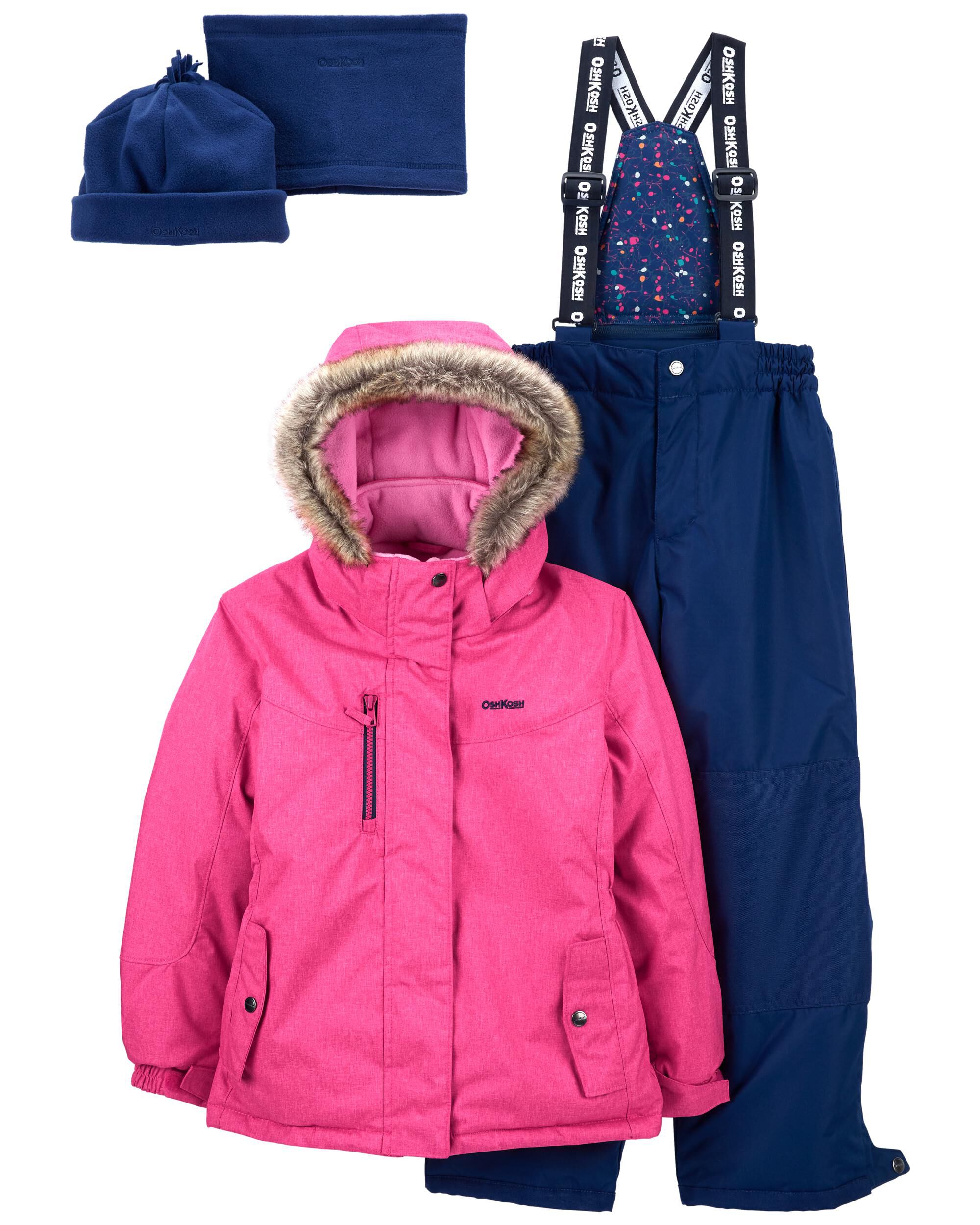 2 Piece Snowsuit With Bonus Hat Neck Warmer