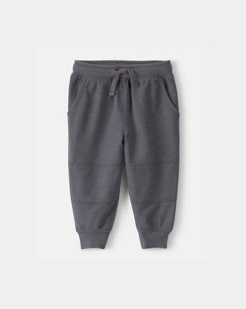 B&eacute;b&eacute; gar&ccedil;on - Pantalon de jogging en jersey bouclette - Gris, 