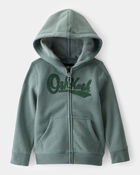 Toddler Boy OshKosh Logo Zip Jacket - Green, image 1 of 3 slides