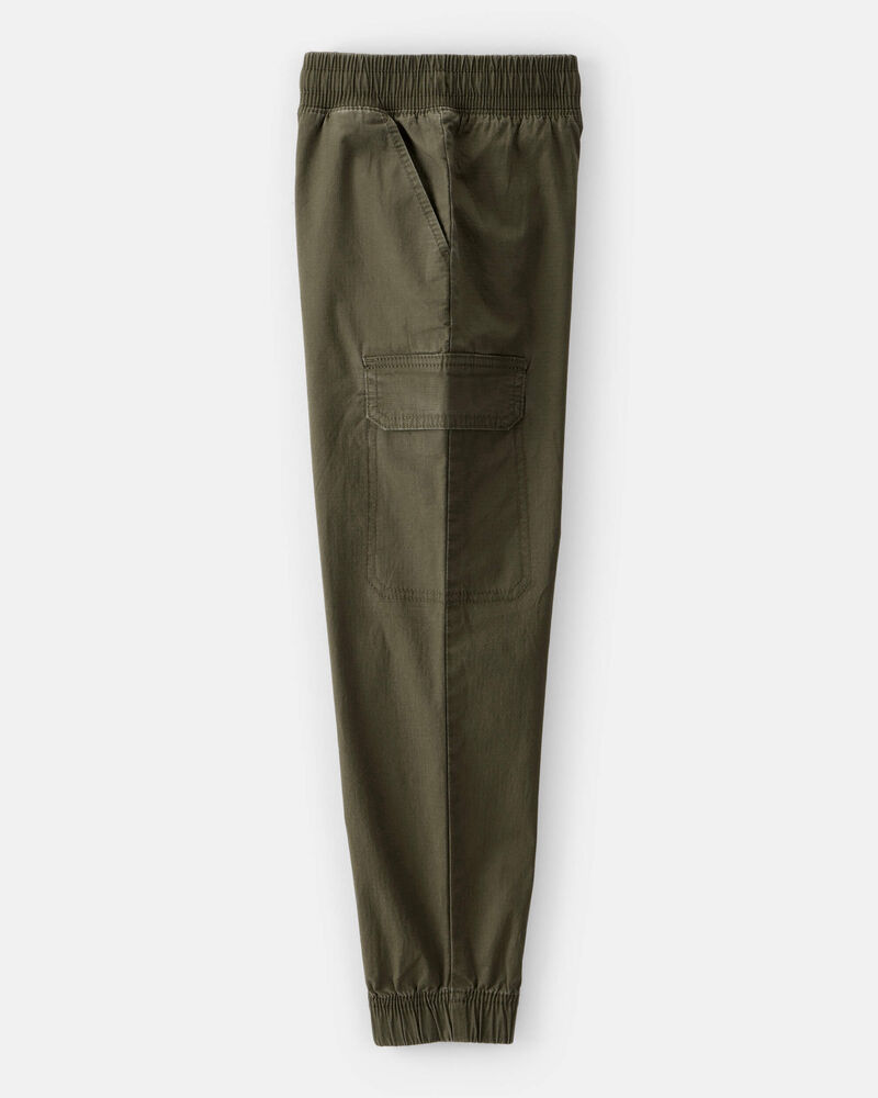 Boys Cotton Fashion Cargo Pants - Green, image 3 of 5 slides