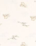 Bébé Emballage de 4 couvertures à emmailloter à motifs d’éléphants, image 2 sur 5 diapositives