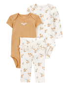 Baby 3-Piece Floral Little Character Set, image 1 of 5 slides