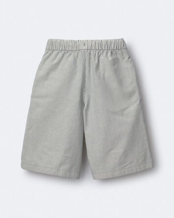 Toddler Girl Wide-Leg Pants in Stripes - Slate Blue, 