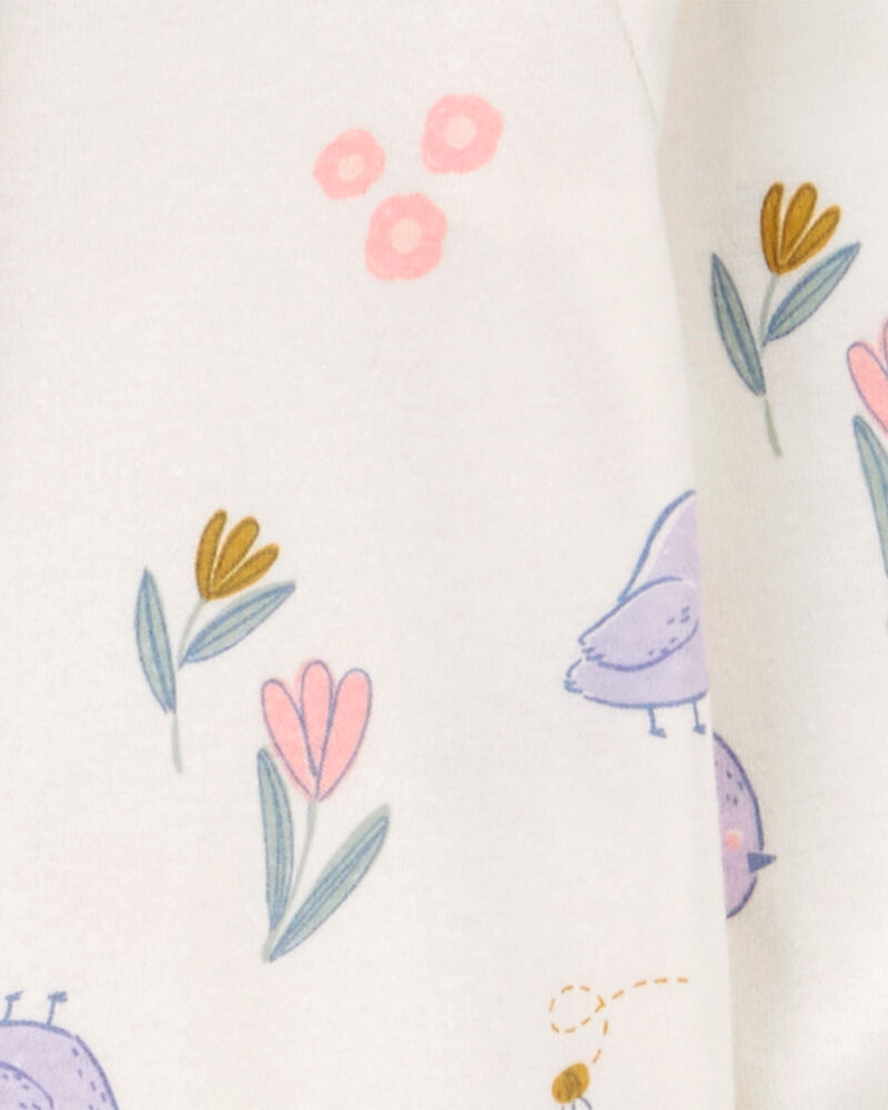 Baby Purple Bird 3-Piece Sleeper Set, image 3 of 5 slides