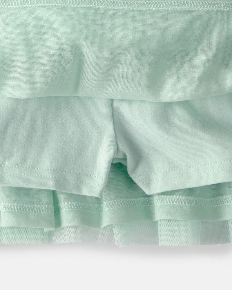Tout-petit fille - Jupe-short en tulle scintillant Disney&copy; Tiana - Vert, image 3 sur 5 diapositives