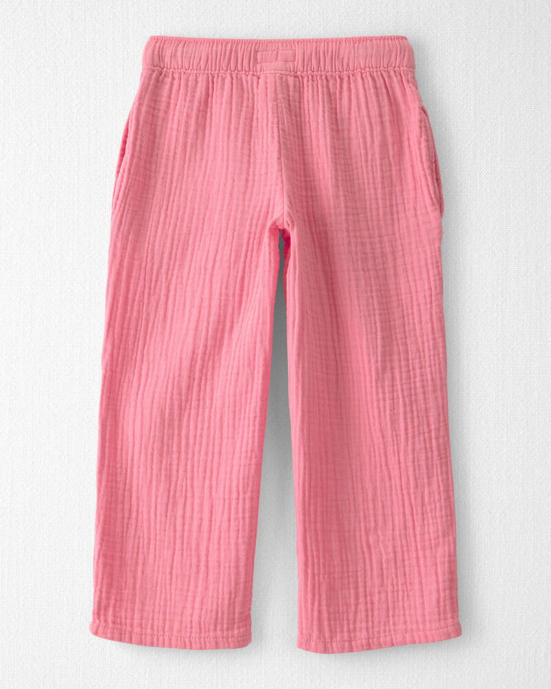Toddler Girl Organic Cotton Gauze Pants, image 3 of 5 slides