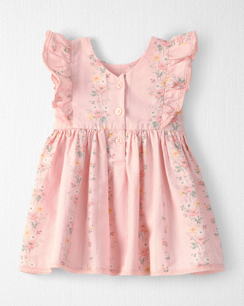 Baby Girl Ruffle Dress Made with Organic Cotton, image 3 of 7 slides