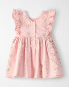 Baby Girl Ruffle Dress Made with Organic Cotton, image 3 of 7 slides