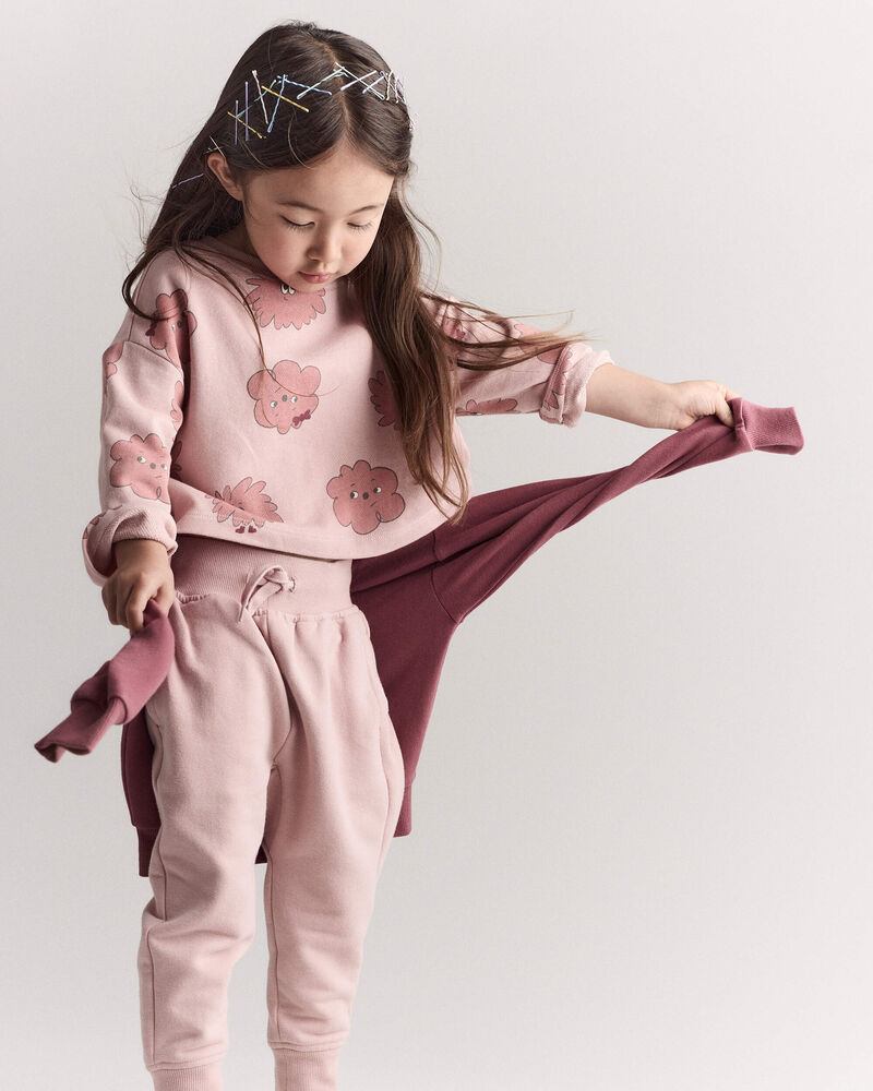 Toddler Girl Squish Long-Sleeve Pullover - Light Pink, image 2 of 7 slides