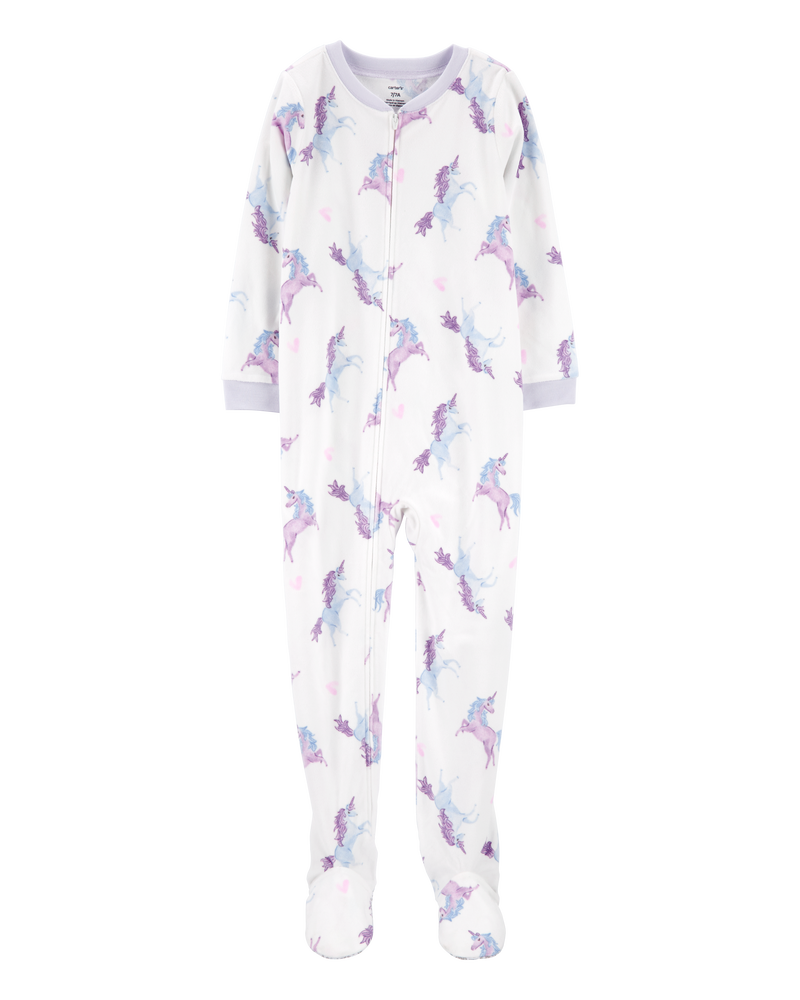 Ivory Kid 1 Piece Unicorn Fleece Footie Pyjamas Carter s Oshkosh Canada