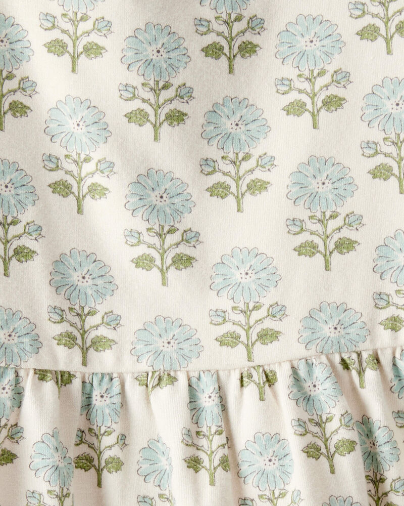 Toddler Organic Cotton Floral-Print Dress, image 4 of 5 slides