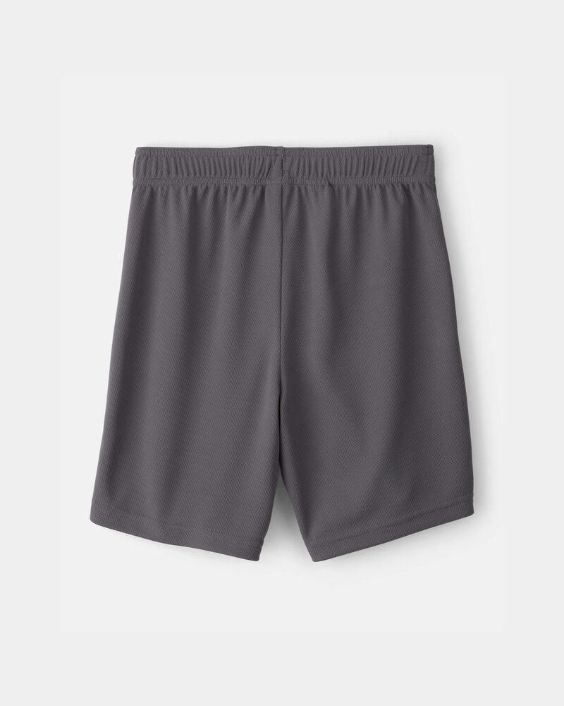 Boys Mesh Active Shorts - Grey, image 2 of 5 slides