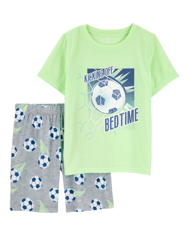 Garçons - Pyjama 2 pièces décontracté imprimé de soccer, image 1 sur 3 diapositives