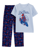 Enfant Pyjama 2 pièces décontracté imprimé MARVEL© - Bleu, image 1 sur 3 diapositives