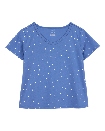Kid Polka Dot Short-Sleeve Fashion Top, 