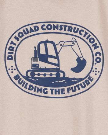 Toddler Construction Short-Sleeve Graphic Tee - Khaki, 