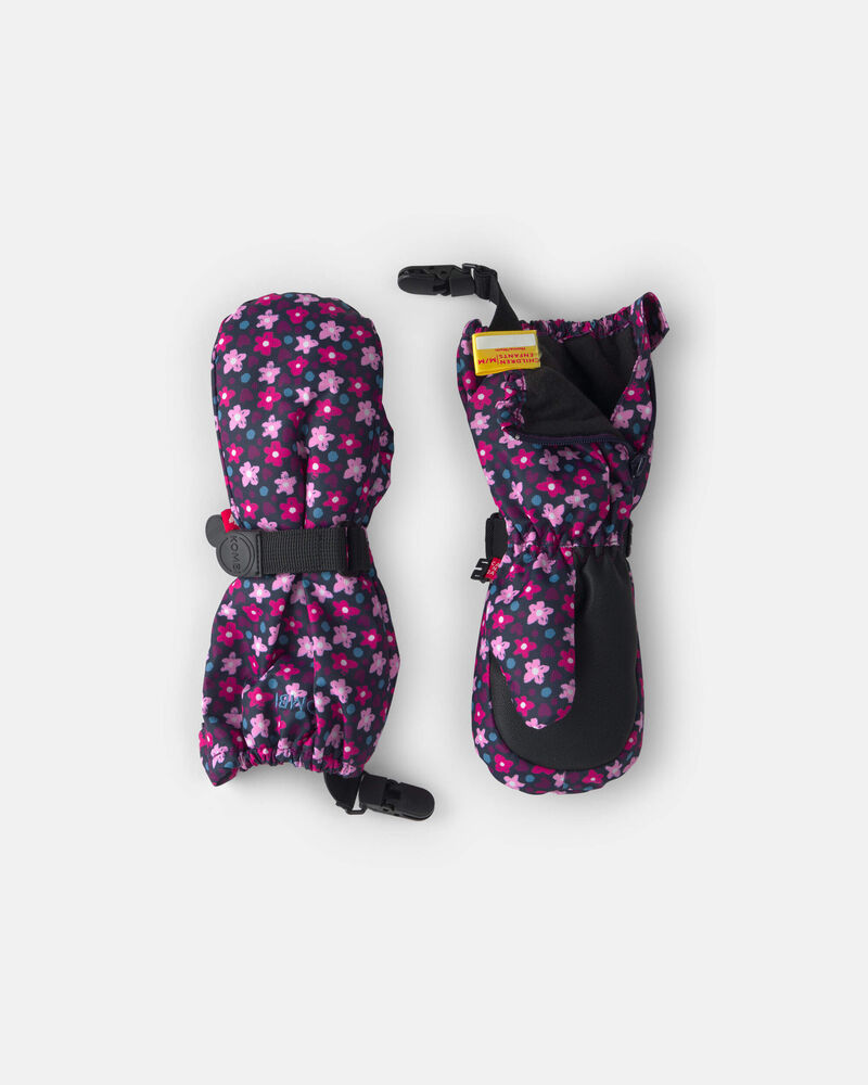Tout-petit fille - Mitaines Crazy Cariboo Kombi - Fleurs, image 1 sur 2 diapositives