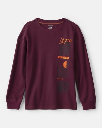 Boys Racing Long-Sleeve Graphic Tee - Red, 