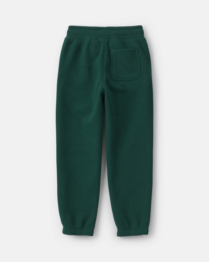 Boys Fleece Joggers -Dark Green, image 2 of 4 slides