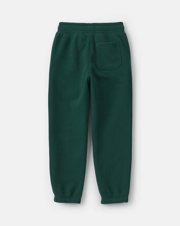 Boys Fleece Joggers -Dark Green, 