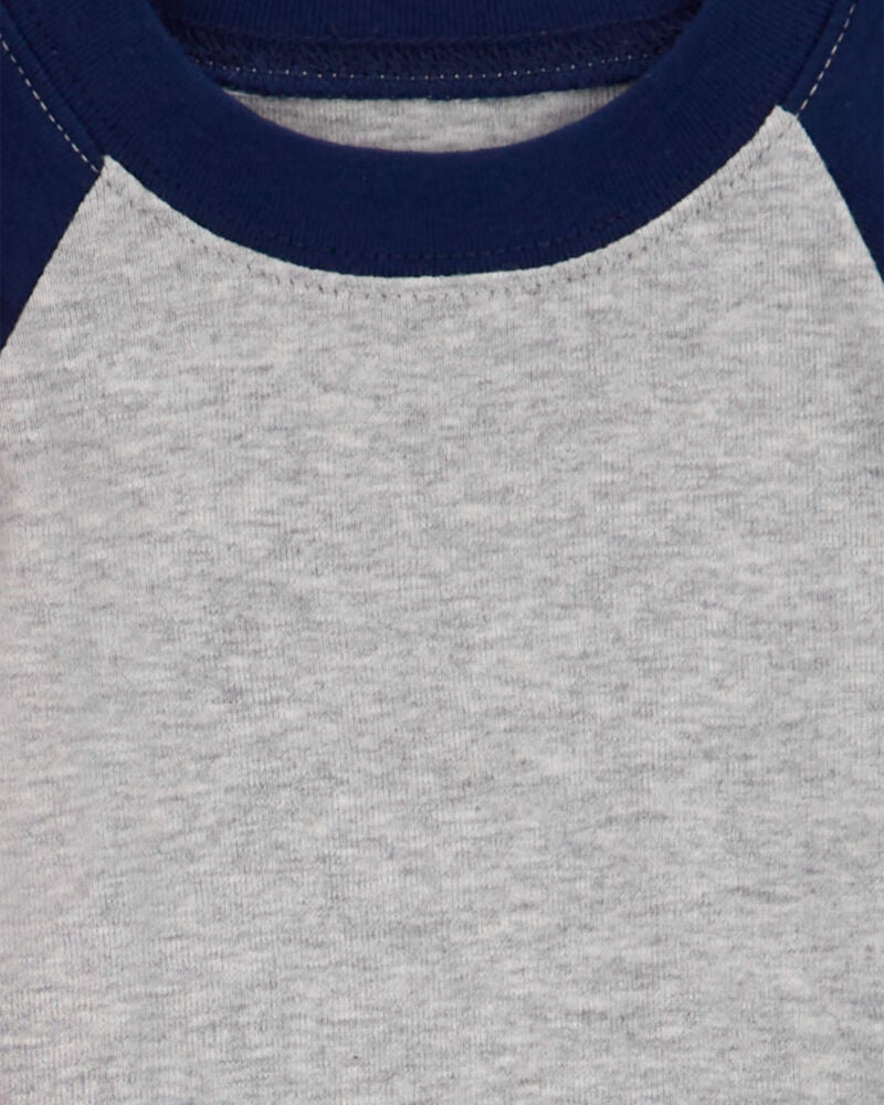 Baby 4-Piece Long-Sleeve Raglan Bodysuits, image 5 of 6 slides