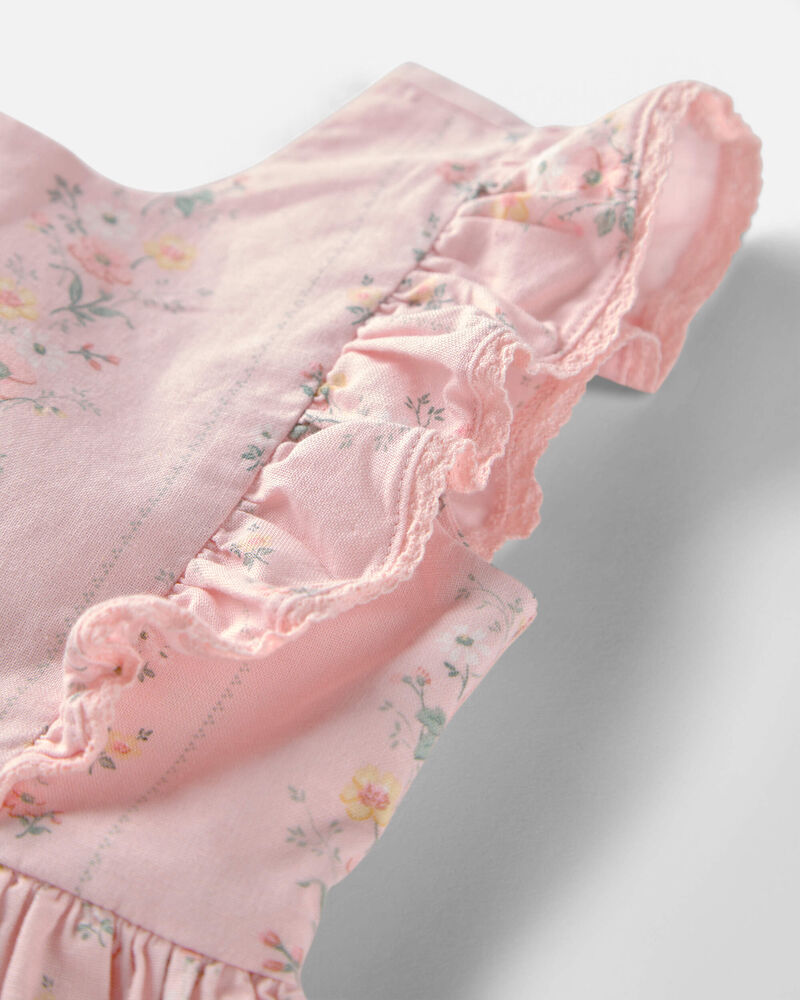 Baby Girl Ruffle Dress Made with Organic Cotton, image 6 of 7 slides