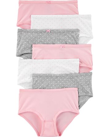 Kid 7-Pack Stretch Cotton Undies, 