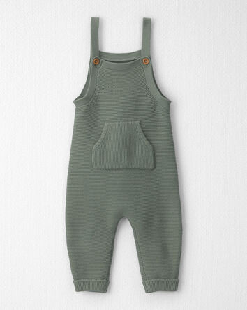 Baby Organic Cotton Sweater Knit Overalls, 