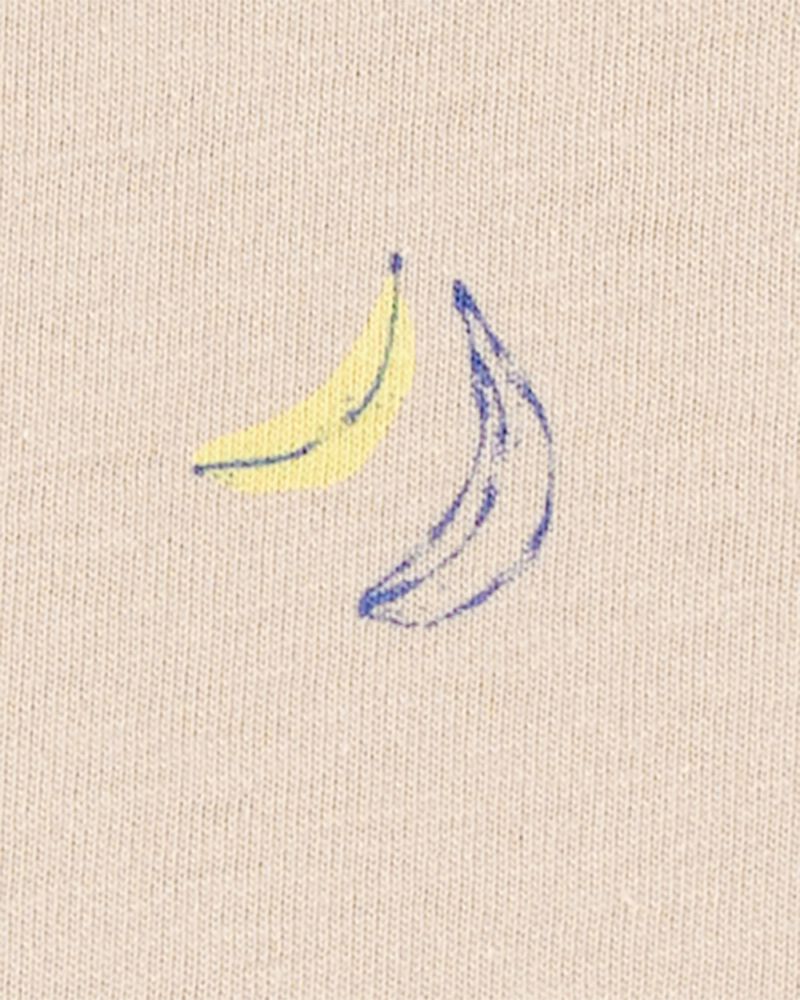 Boys Banana Print Short-Sleeve Tee - Brown, image 2 of 3 slides