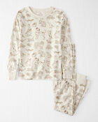 Kid Pet Print Organic Cotton 2-Piece Pyjamas, image 1 of 4 slides