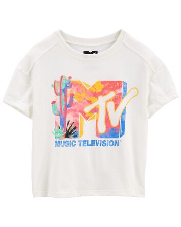 T-shirt imprimé MTV Music Televison™ à coupe carrée, 
