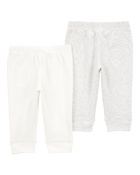 Bébé Emballage de 2 pantalons à enfiler, image 2 sur 5 diapositives