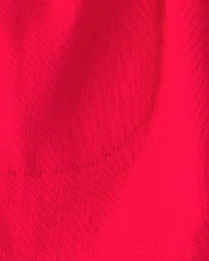 Baby Boy Twill Shorts - Red, image 3 of 4 slides