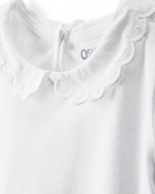Baby Scalloped Peter Pan Collar Bodysuit, image 2 of 5 slides