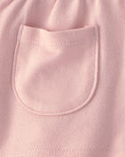 B&eacute;b&eacute; fille - Ensemble 2 pi&egrave;ces haut fleuri &agrave; volants et short - Rose, image 4 sur 4 diapositives