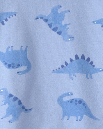 Toddler Boy Dinosaur French Terry Hoodie - Blue, 