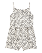 Girls Floral Tank Romper, image 1 of 3 slides