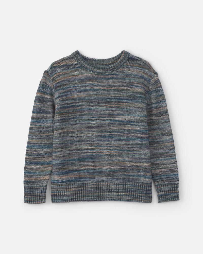 Boys Space Dye Sweater - Blue/Grey, image 1 of 3 slides