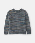 Boys Space Dye Sweater - Blue/Grey, image 1 of 3 slides