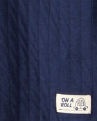 Toddler Boy 2-Piece Hooded Tee & Pant Set - Navy, image 2 of 3 slides