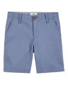 Kid Flat-Front Shorts - Blue, image 1 of 4 slides