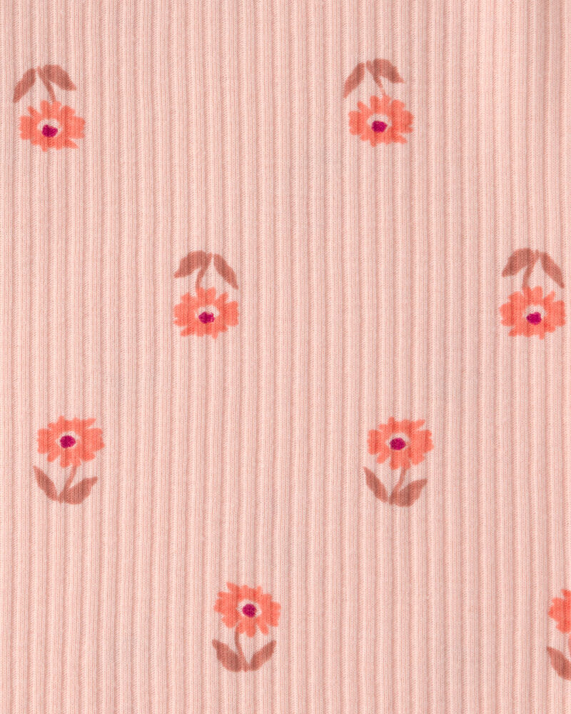 B&eacute;b&eacute; fille - Ensemble 3 pi&egrave;ces cache-couches &agrave; motif floral et pantalon &ndash; Rose, image 3 sur 3 diapositives