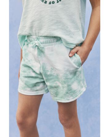 Tie-Dye Pull-On French Terry Shorts, 