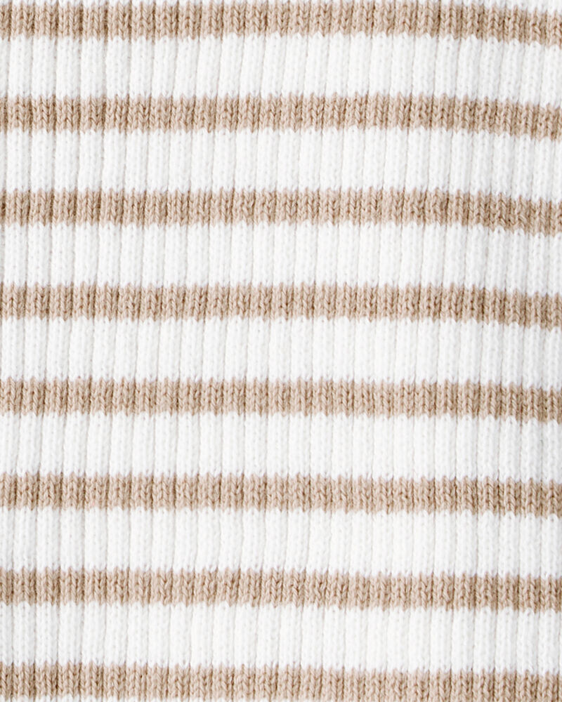 Girls Striped Button-Down Short-Sleeve Tee, image 2 of 3 slides