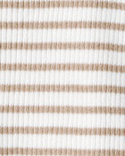 Girls Striped Button-Down Short-Sleeve Tee, image 2 of 3 slides