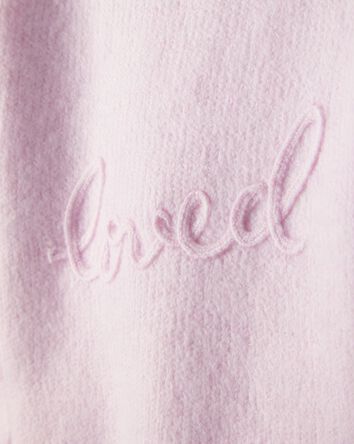 Baby Girl Embroidered Loved Long-Sleeve Sweater - Pink, 