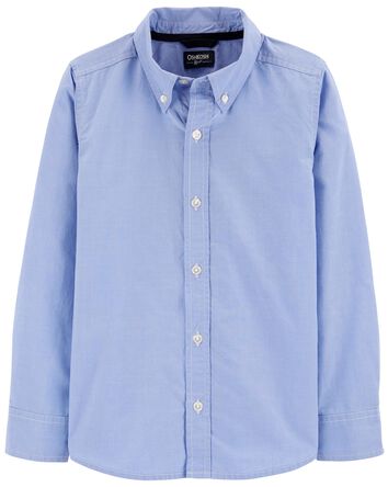 Kid Uniform Button-Front Shirt, 
