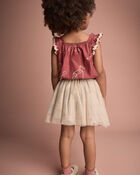 Toddler Girl Avenue Twirl&trade; Mini Skirt - Khaki, image 4 of 5 slides